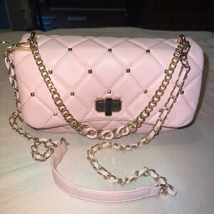 Badgley Mischka Crossbody diamond quilt flap purse is brand new